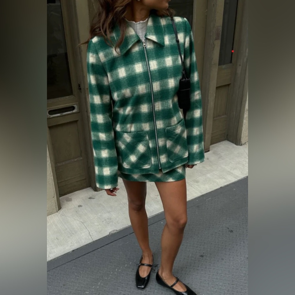 Rumored SET: chore jacket and ranch mini skirt
